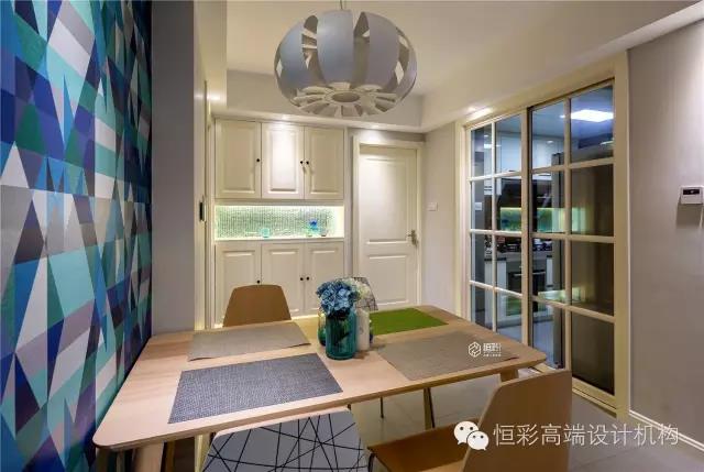 杭州西溪华府半包装修,89平米三室两厅北欧风设计案例图