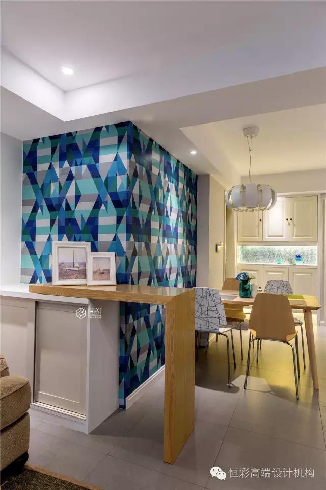 杭州西溪华府半包装修,89平米三室两厅北欧风设计案例图