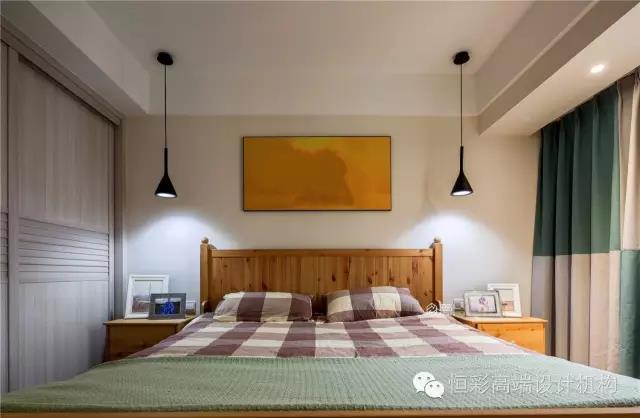 杭州西溪华府半包装修,89平米三室两厅北欧风设计案例图