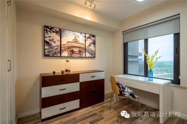 杭州西溪华府半包装修,89平米三室两厅北欧风设计案例图