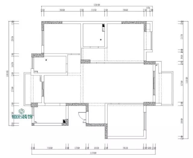 杭州三室两厅装修，和家园懿园北欧风设计案例