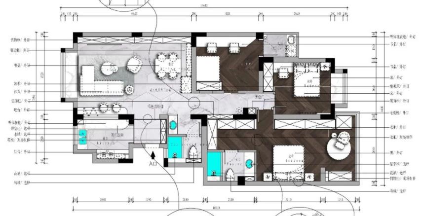 闲林山水二手房翻新装修户型图
