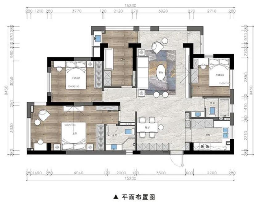 晓宸府装修户型图 杭州晓宸府装修设计方案