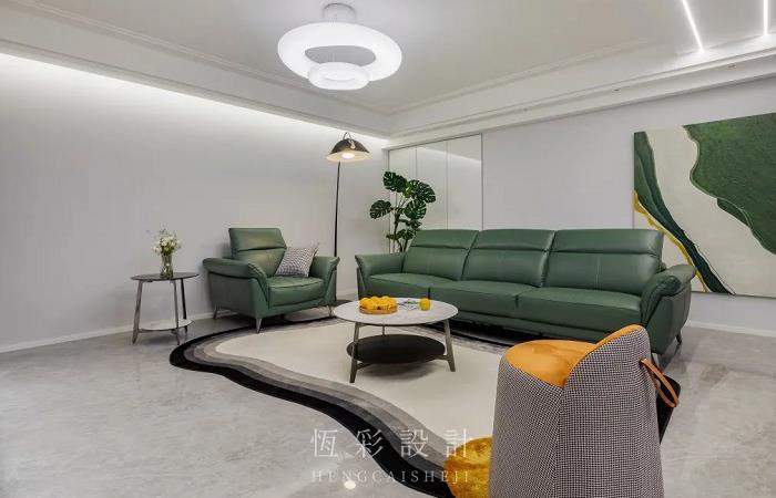 杭州西湖德雅公寓客厅装修效果图