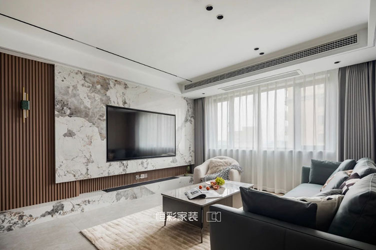 杭州滨江130㎡轻奢四房，奢华冠新佳苑装修尽收眼底