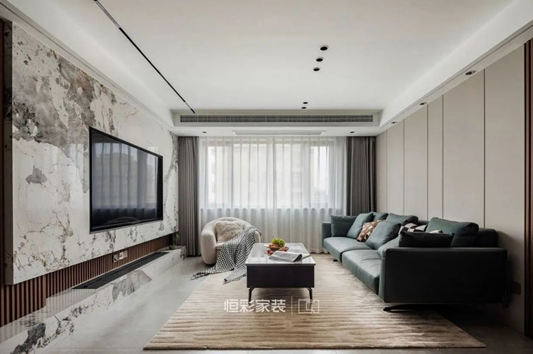 杭州滨江冠新佳苑客厅装修.jpg