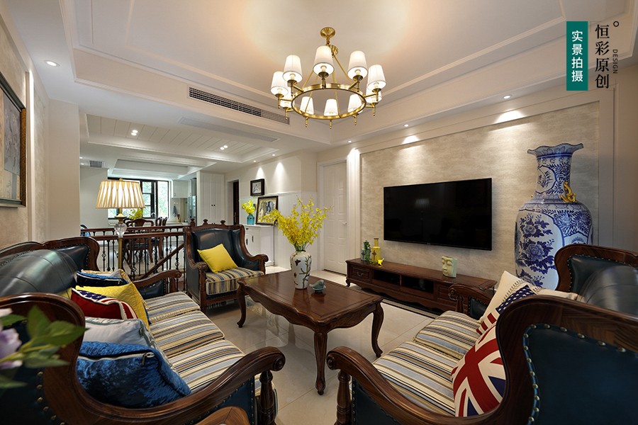 杭州西溪风情澄品138方温馨美式装修设计实拍案例