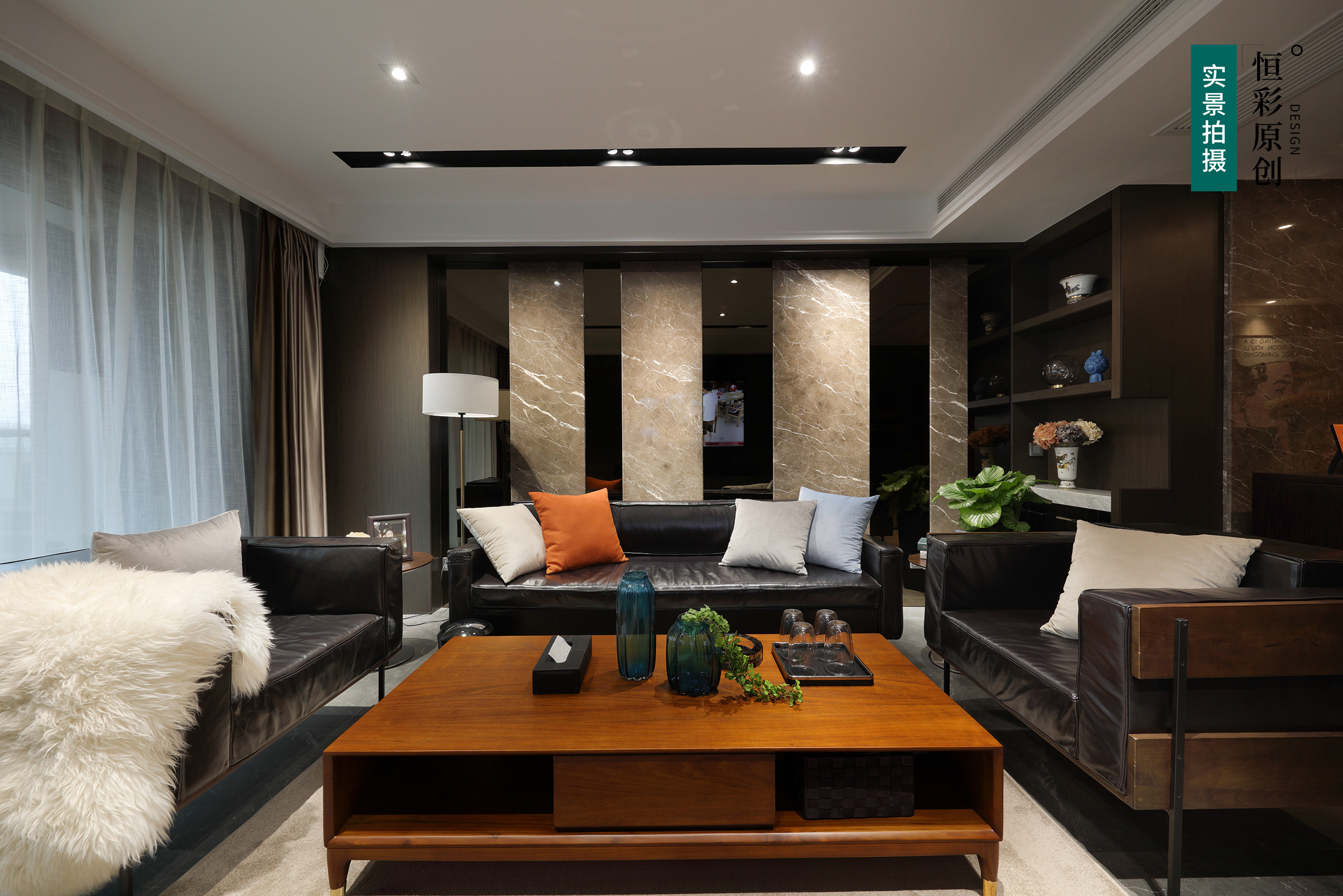 杭州富春和园160方三室两厅港式设计案例